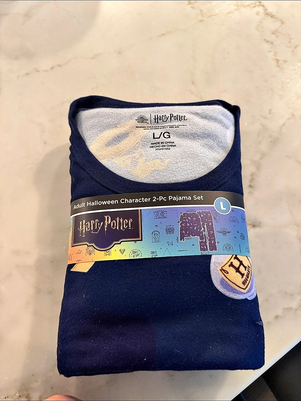 Harry Potter Adult Halloween Character 2-Pc Pajama Set Blue & Purple Large